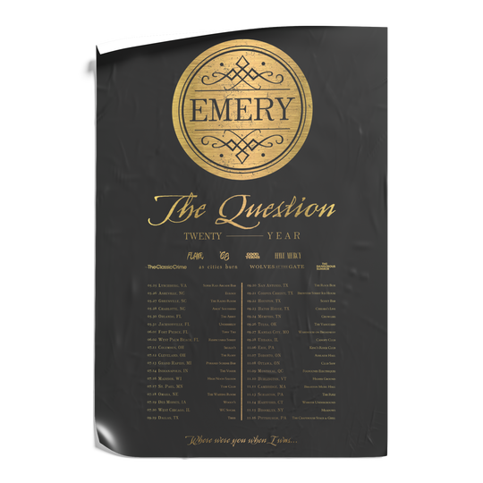 The Question 20 Year Matte/Holographic Tour Poster