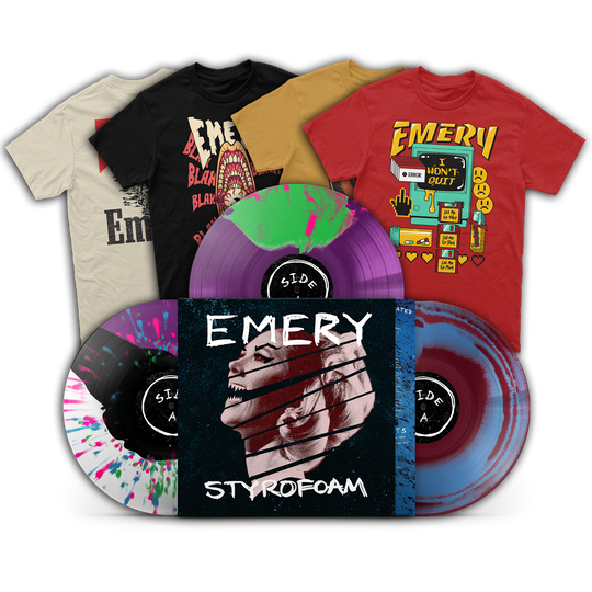 Autographed Styrofoam Vinyl/Shirt Bundle