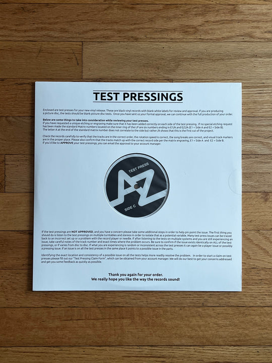 White Line Fever 2025 Test Pressing (2xLP)