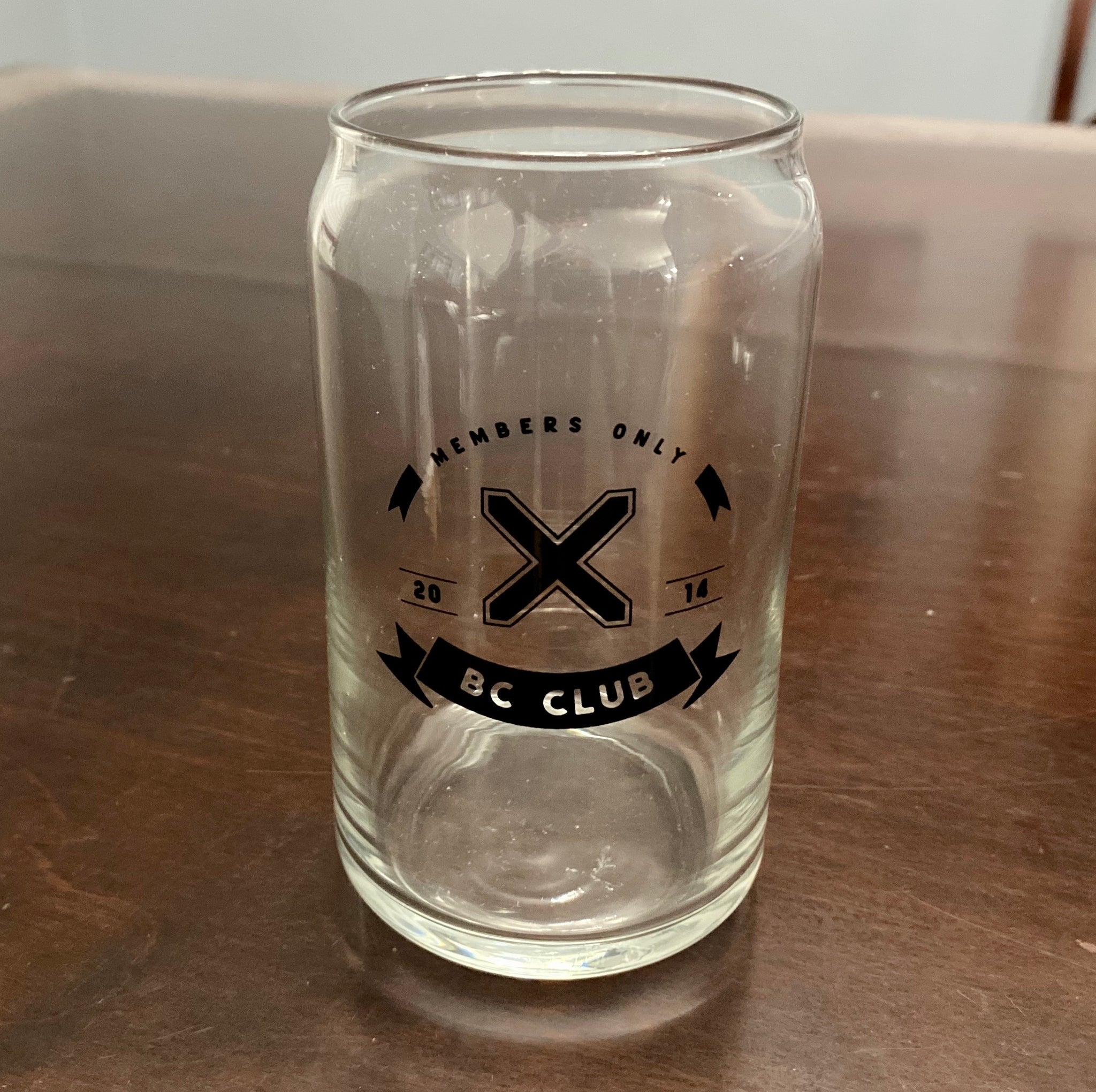 BC CLUB Members Only Glass Can